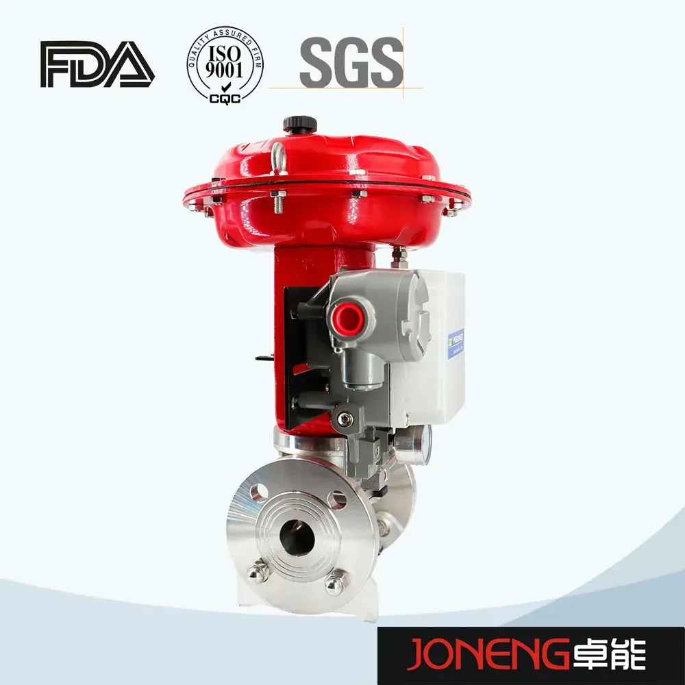 Stainless steel positioning micro-control proportional regulating flange diaphragm valve — 6/6