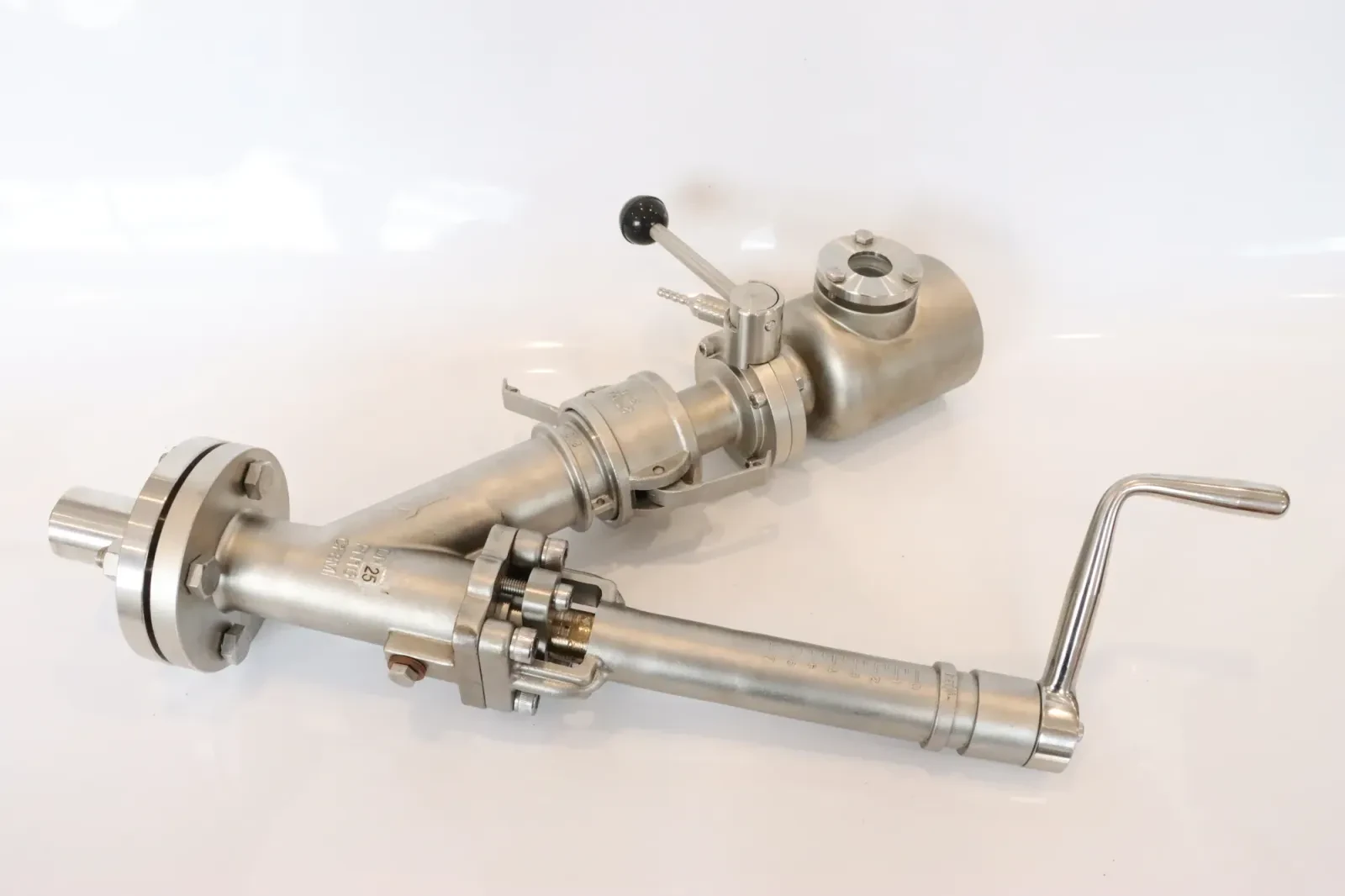 Stainless Steel Sanitary Vacuum Plunger Oil Sampling Valve — 2/6