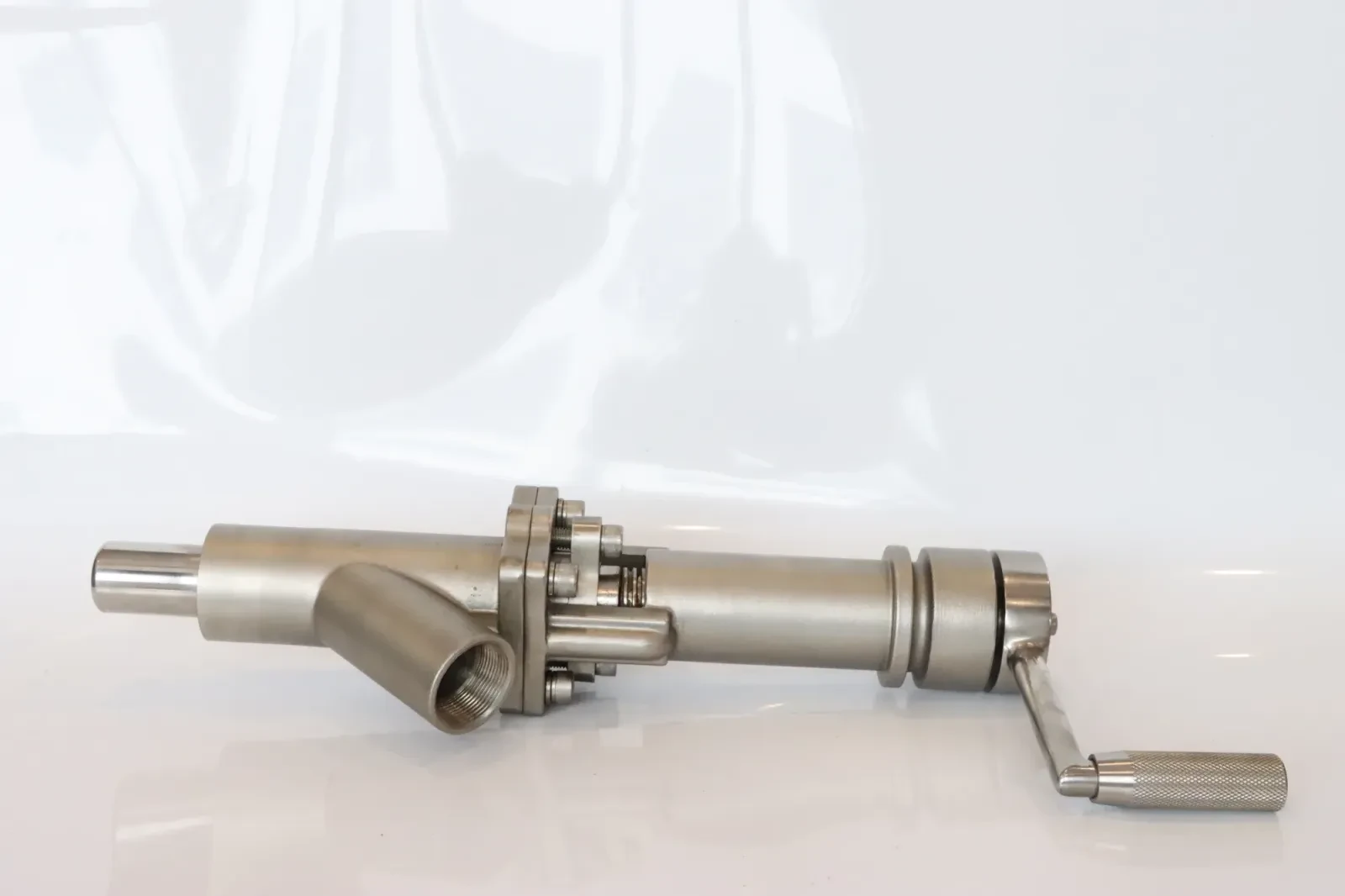 Stainless Steel Sanitary Vacuum Plunger Oil Sampling Valve — 3/6