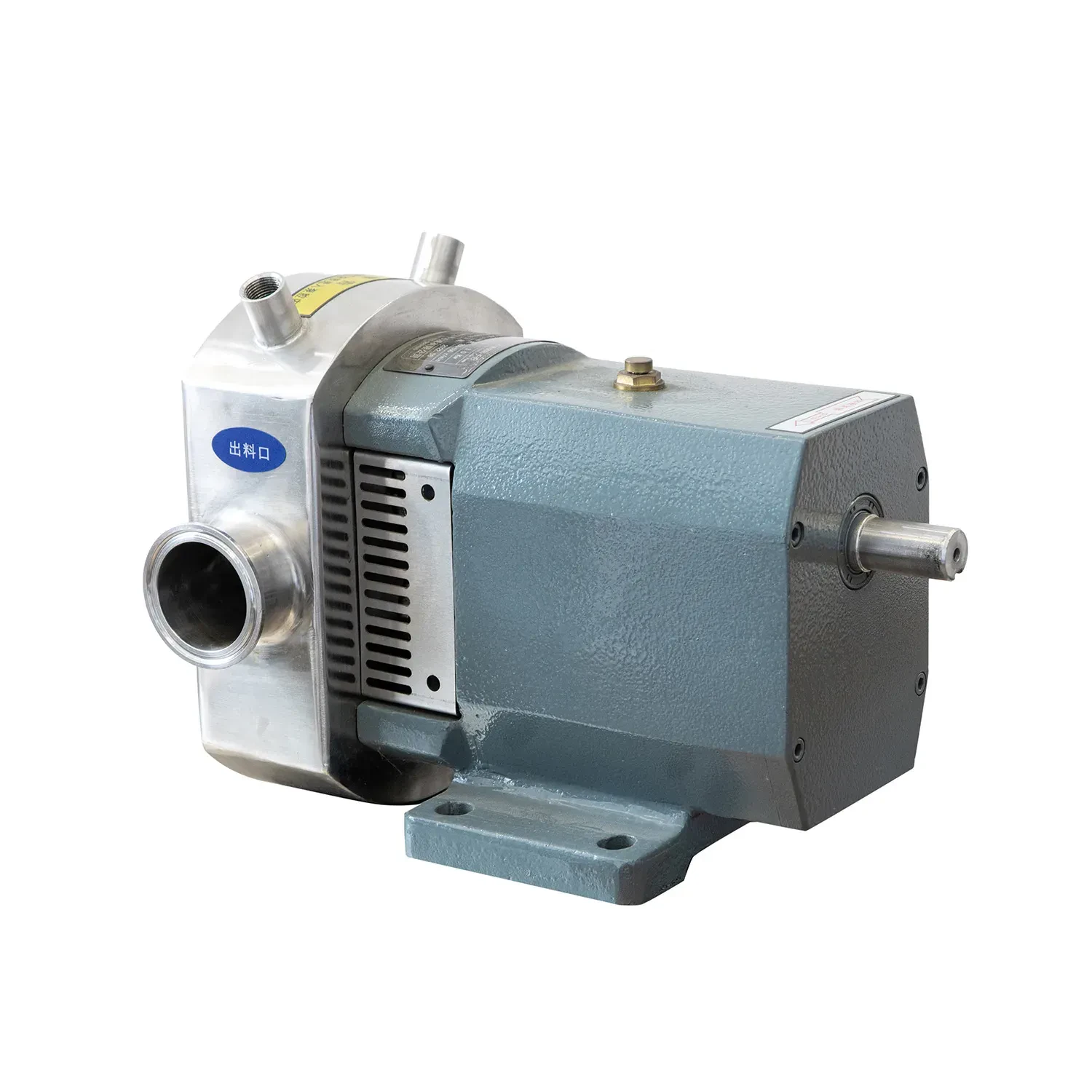 304 Stainless Steel High Flow Rate Chocolate Rubber Rotary Lobe Pump — 5/6