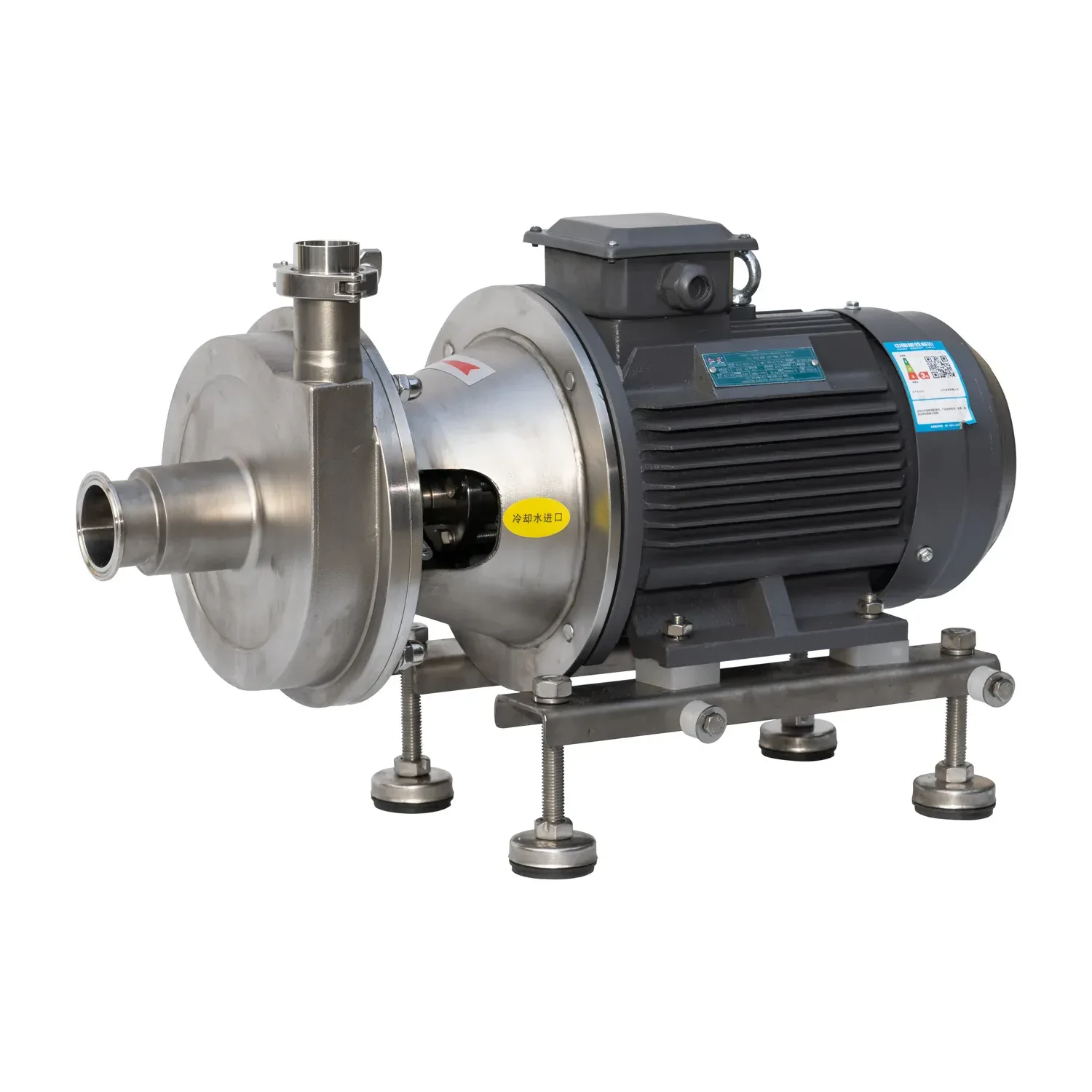 Sanitary Stainless Steel High Pressure Inline Single Mechanical Seal Centrifugal Pump — 2/3