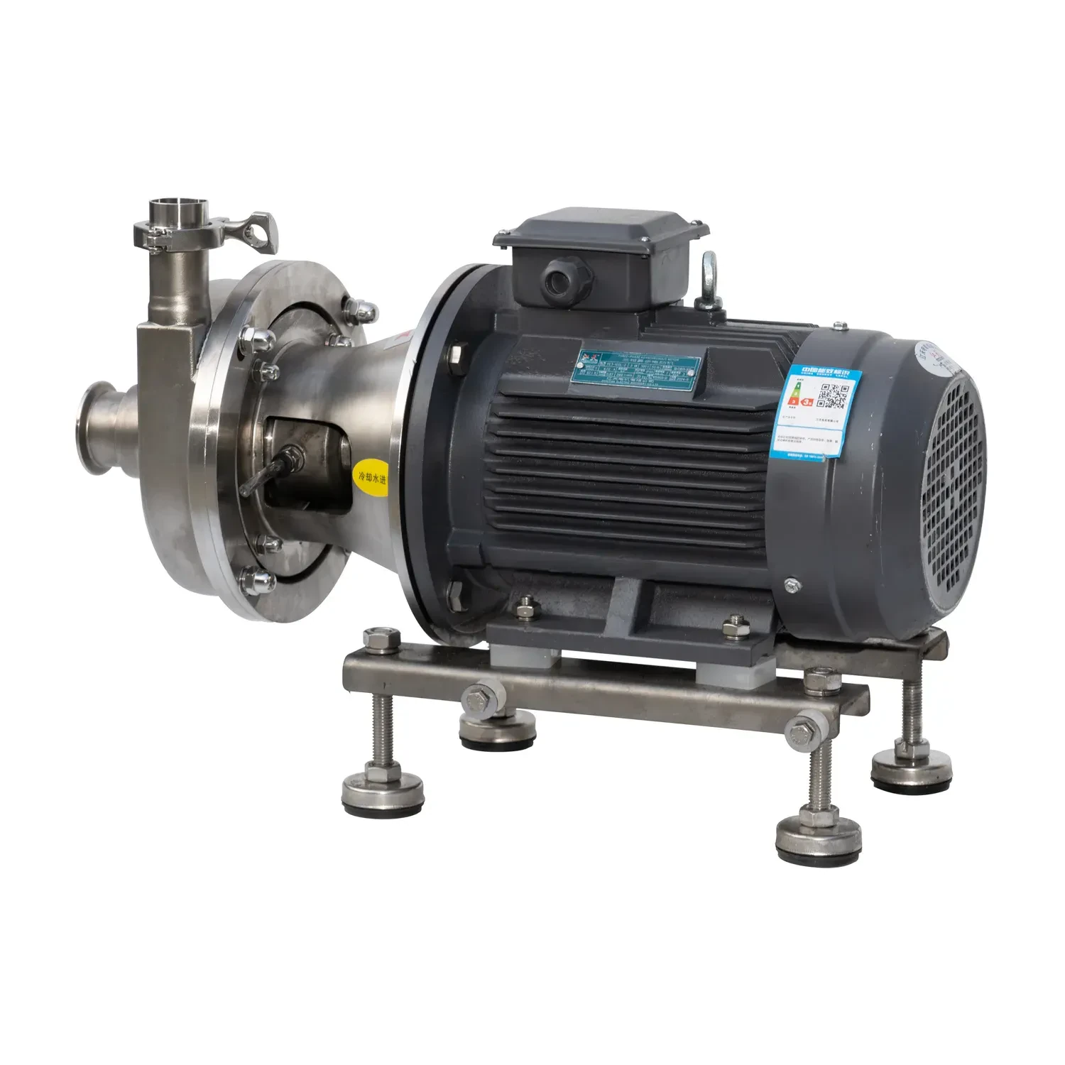 Sanitary Stainless Steel High Pressure Inline Single Mechanical Seal Centrifugal Pump — 3/3