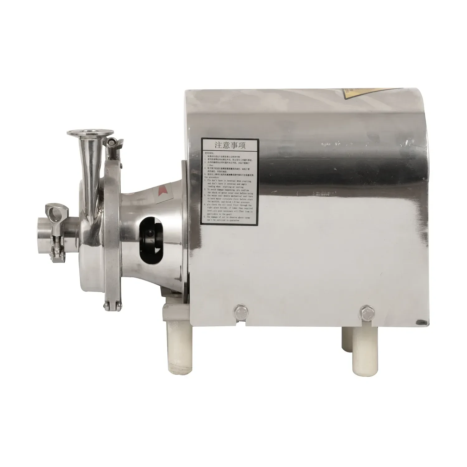 Stainless Steel High-Hardness Clamped Horizontal end suction Centrifugal Pump — 3/4