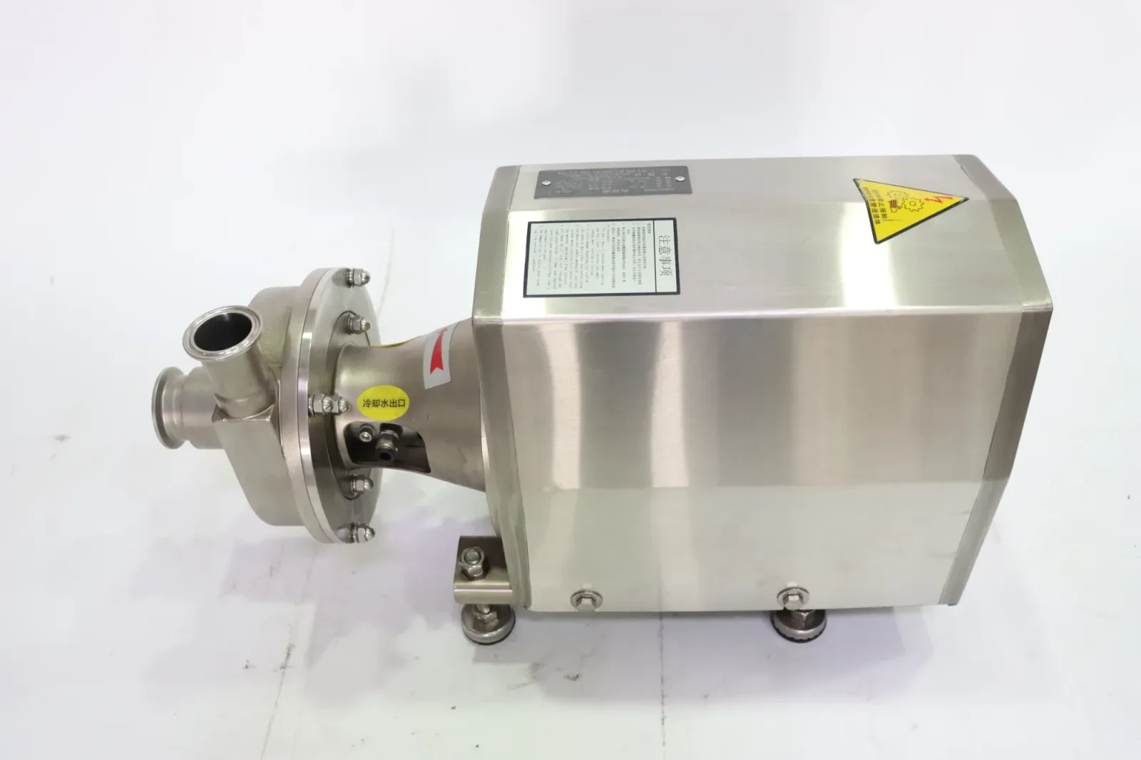 Stainless Steel CIP Liquid Ring Self Priming Vertical 1.5 Kw Centrifugal Pump — 2/6
