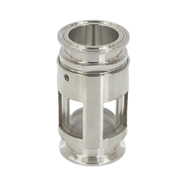 Industrial Stainless Steel TriClover Minimalist Sight Glass — 3/6