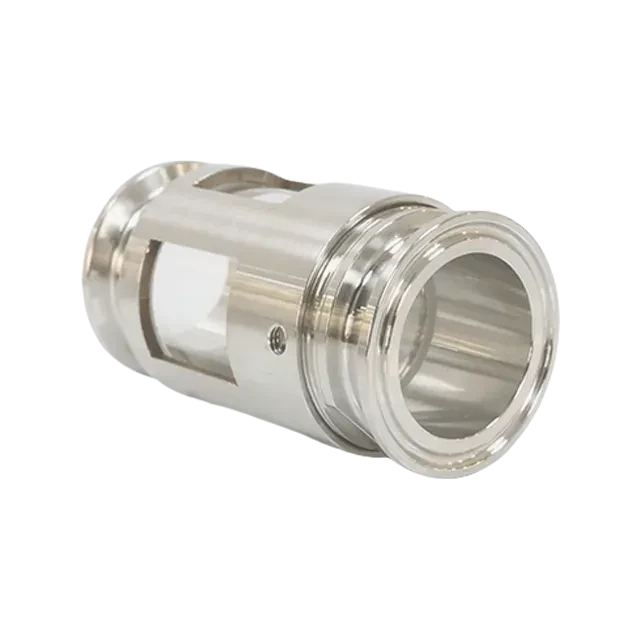 Industrial Stainless Steel TriClover Minimalist Sight Glass — 5/6