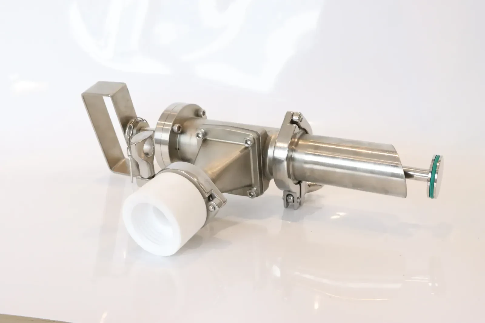 Stainless Steel Sanitary Vacuum Plunger Pfa Lined Sampling Valve — 2/6