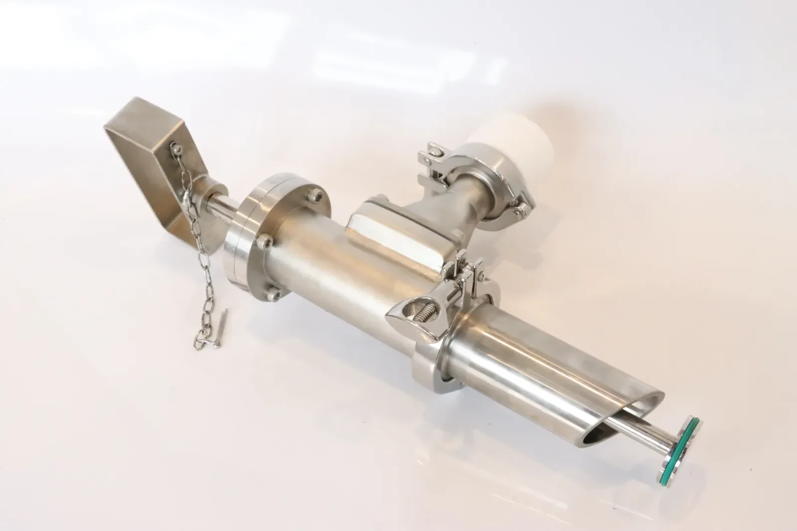 Stainless Steel Sanitary Vacuum Plunger Pfa Lined Sampling Valve — 4/6