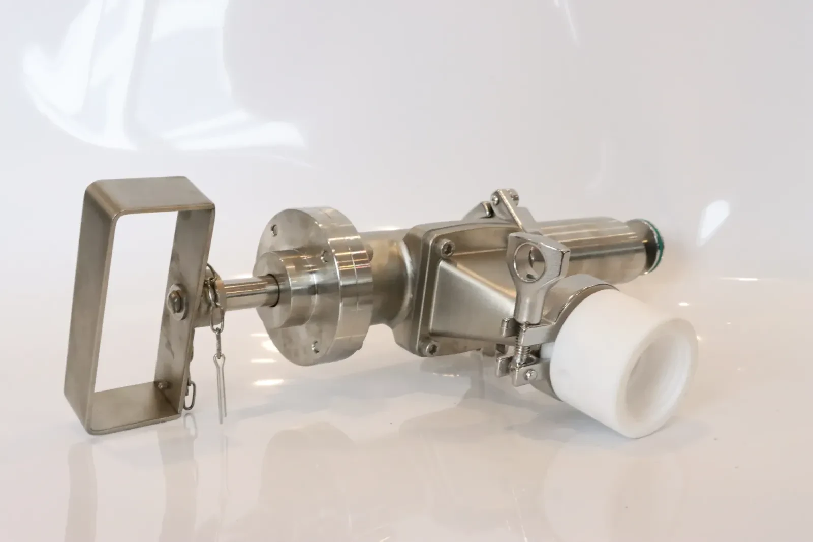 Stainless Steel Sanitary Vacuum Plunger Pfa Lined Sampling Valve — 5/6
