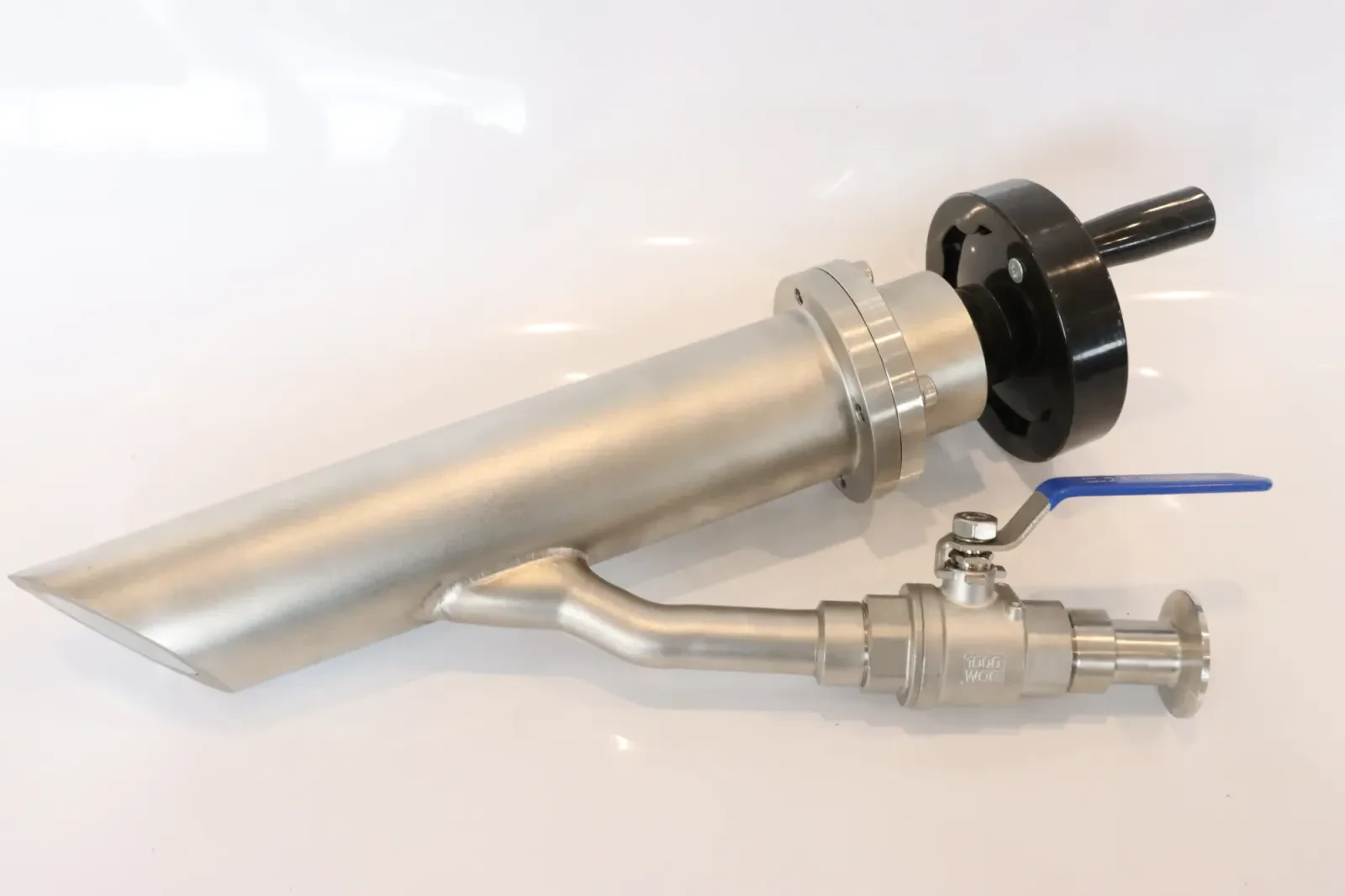 Stainless steel sanitary vacuum plunger oil dairy sampling valve — 2/6