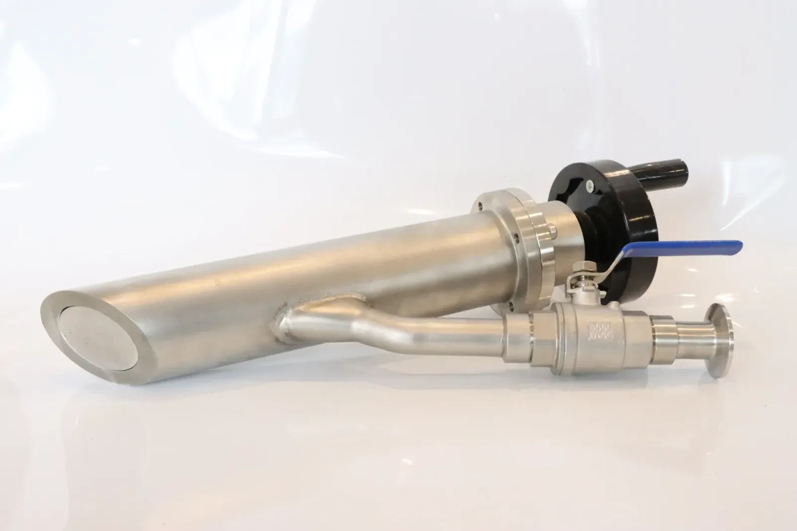 Stainless steel sanitary vacuum plunger oil dairy sampling valve — 4/6