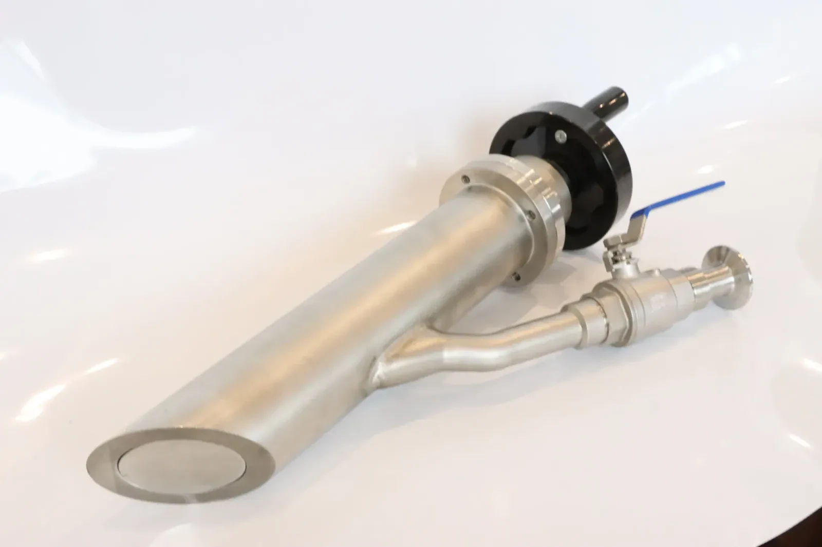 Stainless steel sanitary vacuum plunger oil dairy sampling valve — 5/6
