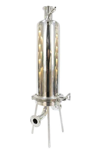 Polished Stainless Steel Sanitary Single Cartridge Filter Housing — 5/6
