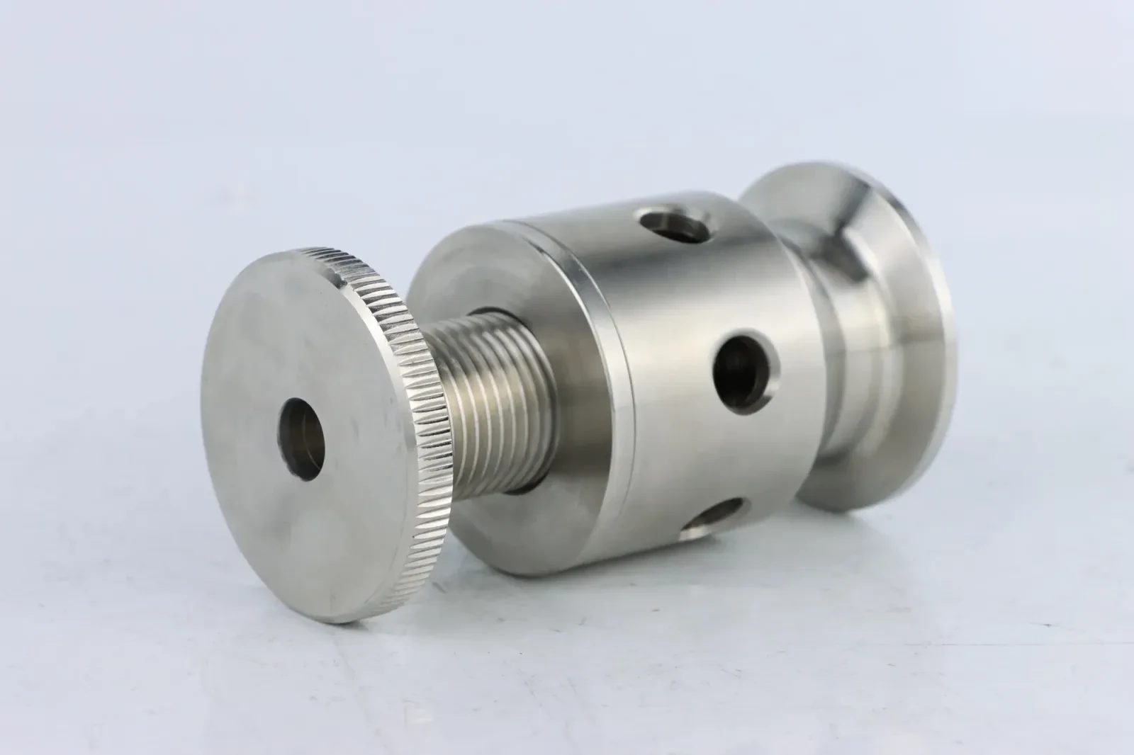 Stainless Steel Sanitary Adjustable Hydraulic Safety Exhaust Valve — 3/6