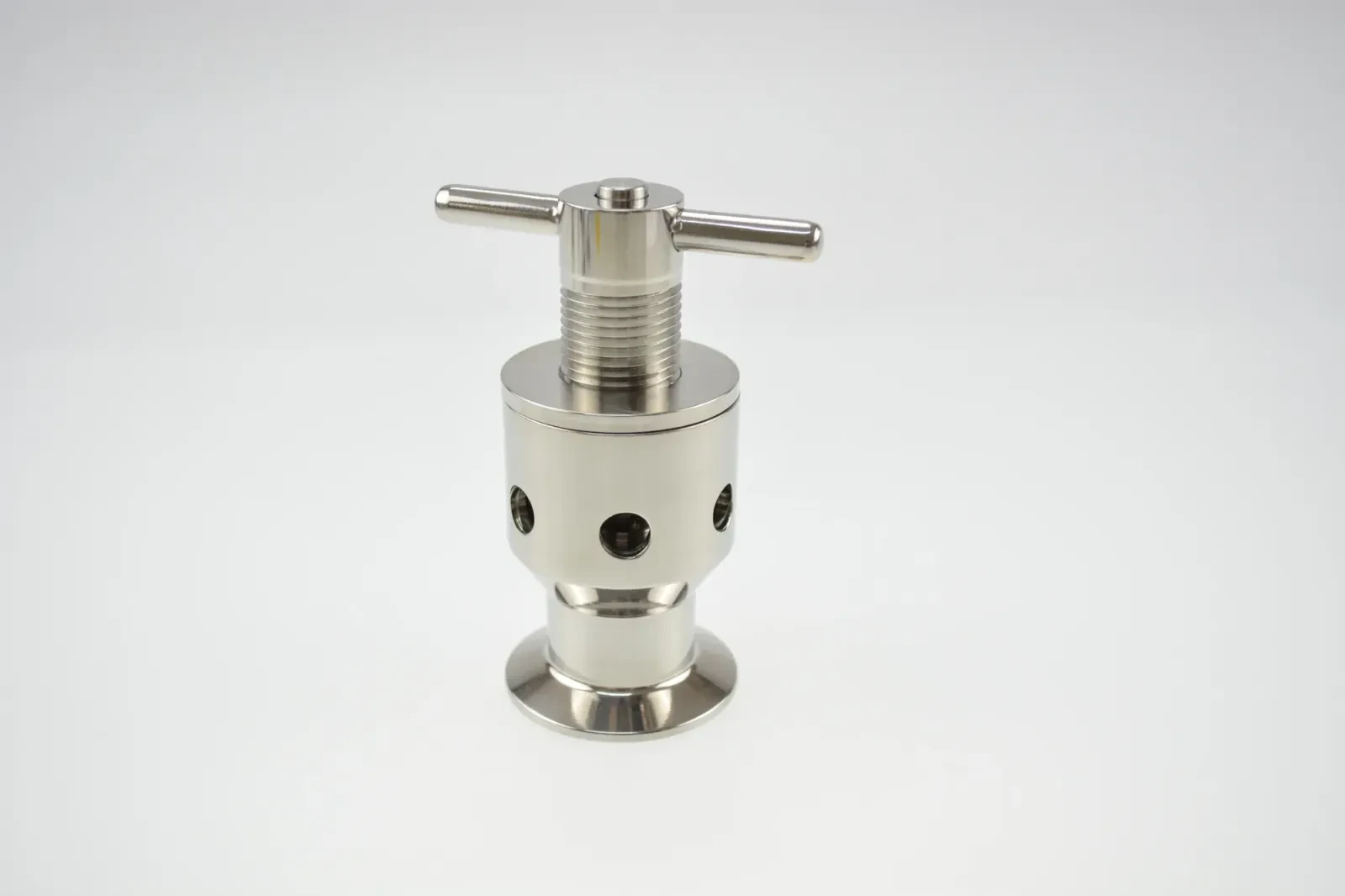 Stainless Steel Sanitary Adjustable Flow Manual Safety Exhaust Valve — 4/6