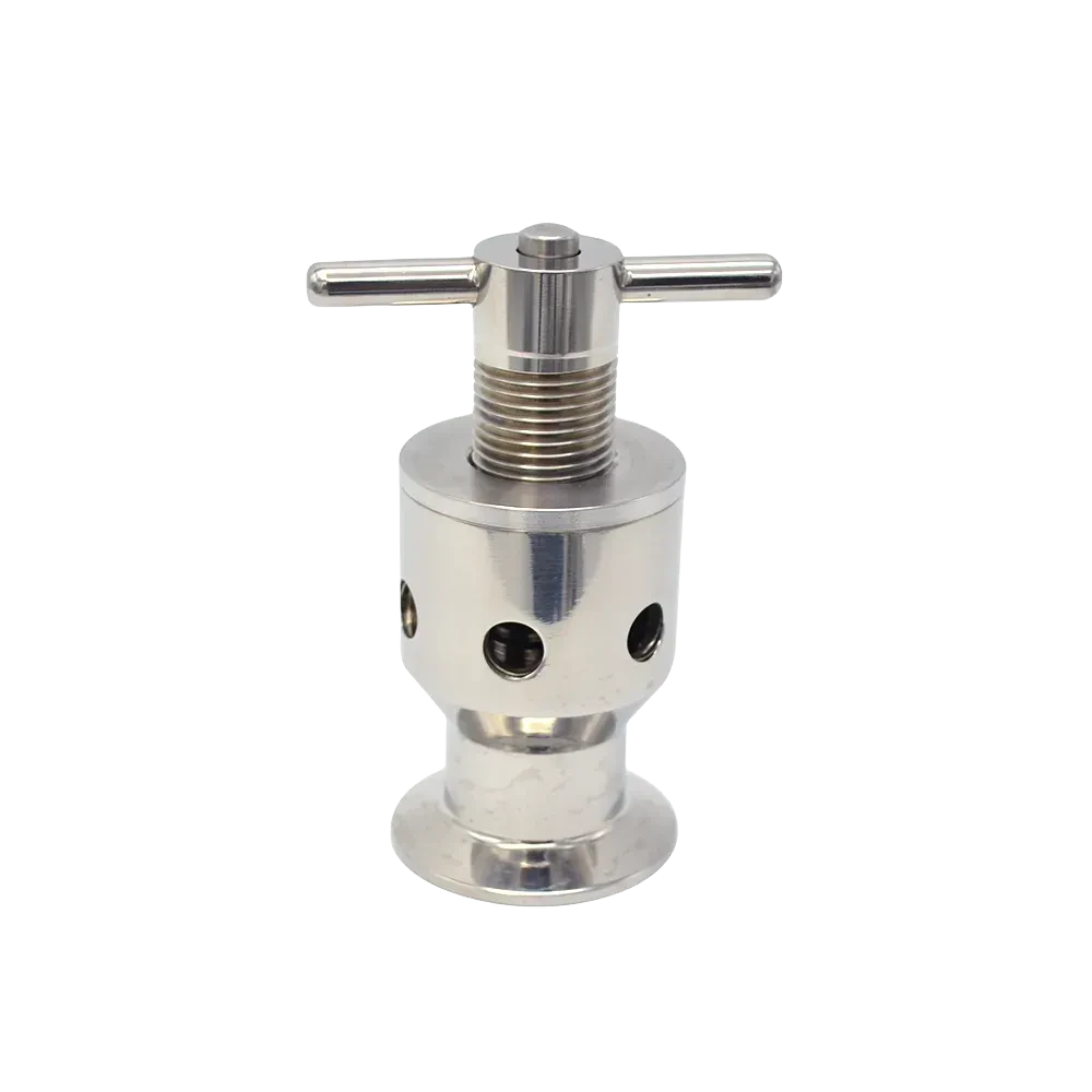 Stainless Steel Sanitary Adjustable Flow Manual Safety Exhaust Valve — 5/6