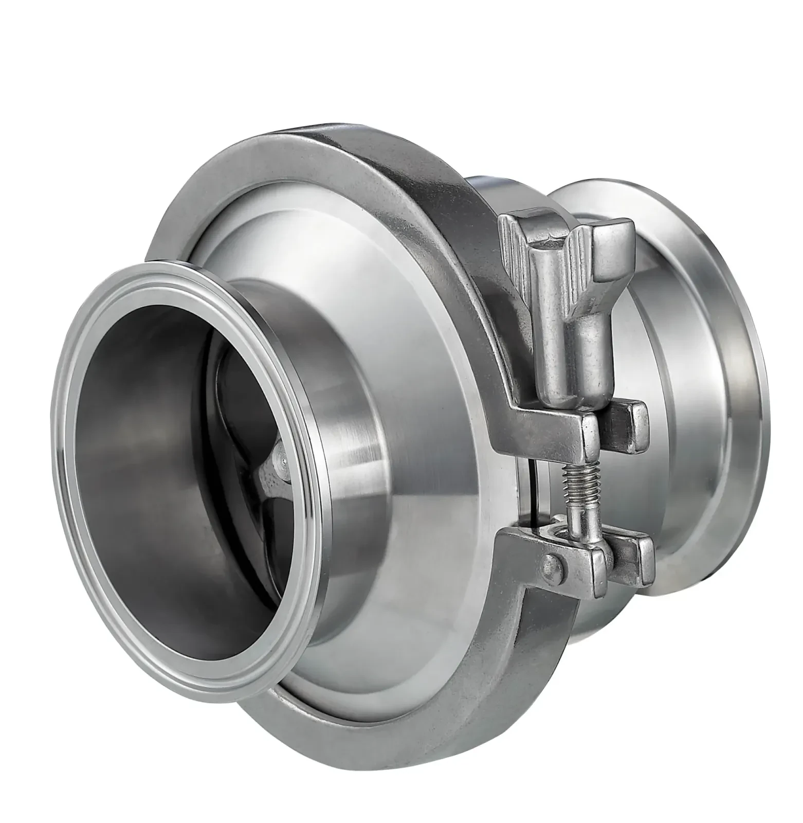 Stainless steel sanitary quick-connect welded spring check valve — 6/6