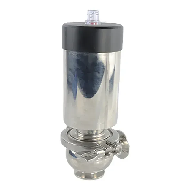 Sanitary Sterile Stainless Steel Pneumatic Flow Diversion Stop Valve — 5/6