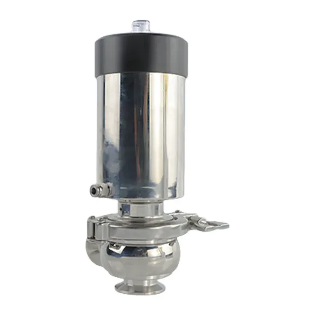 Sanitary Sterile Stainless Steel Pneumatic Flow Diversion Stop Valve — 6/6