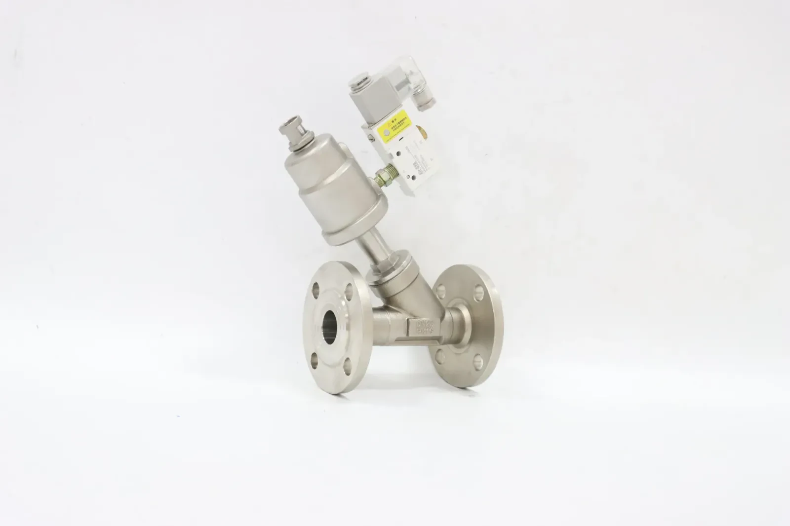 Stainless Steel Two Way Female Air Pneumatic Angle Seat Valve — 4/6