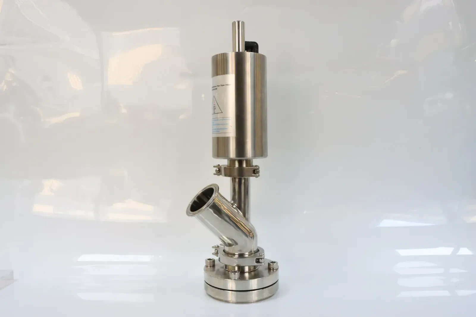 Stainless steel pharmaceutical Y-type sanitary tank bottom valve — 4/6