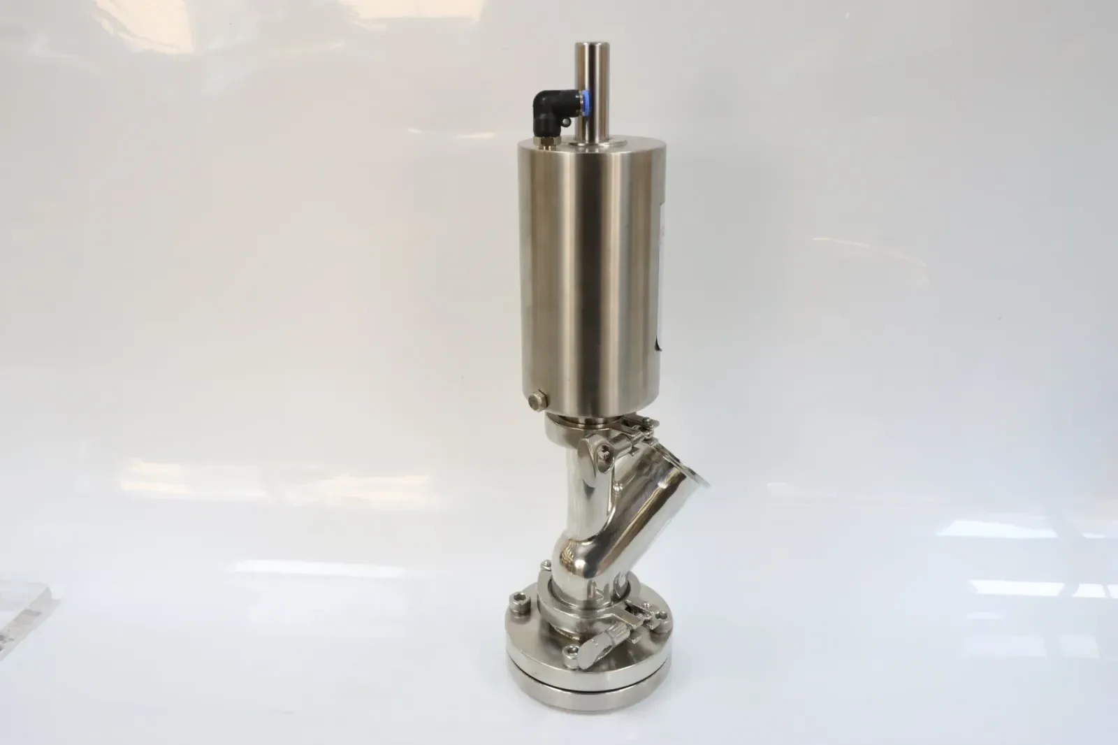 Stainless steel pharmaceutical Y-type sanitary tank bottom valve — 5/6