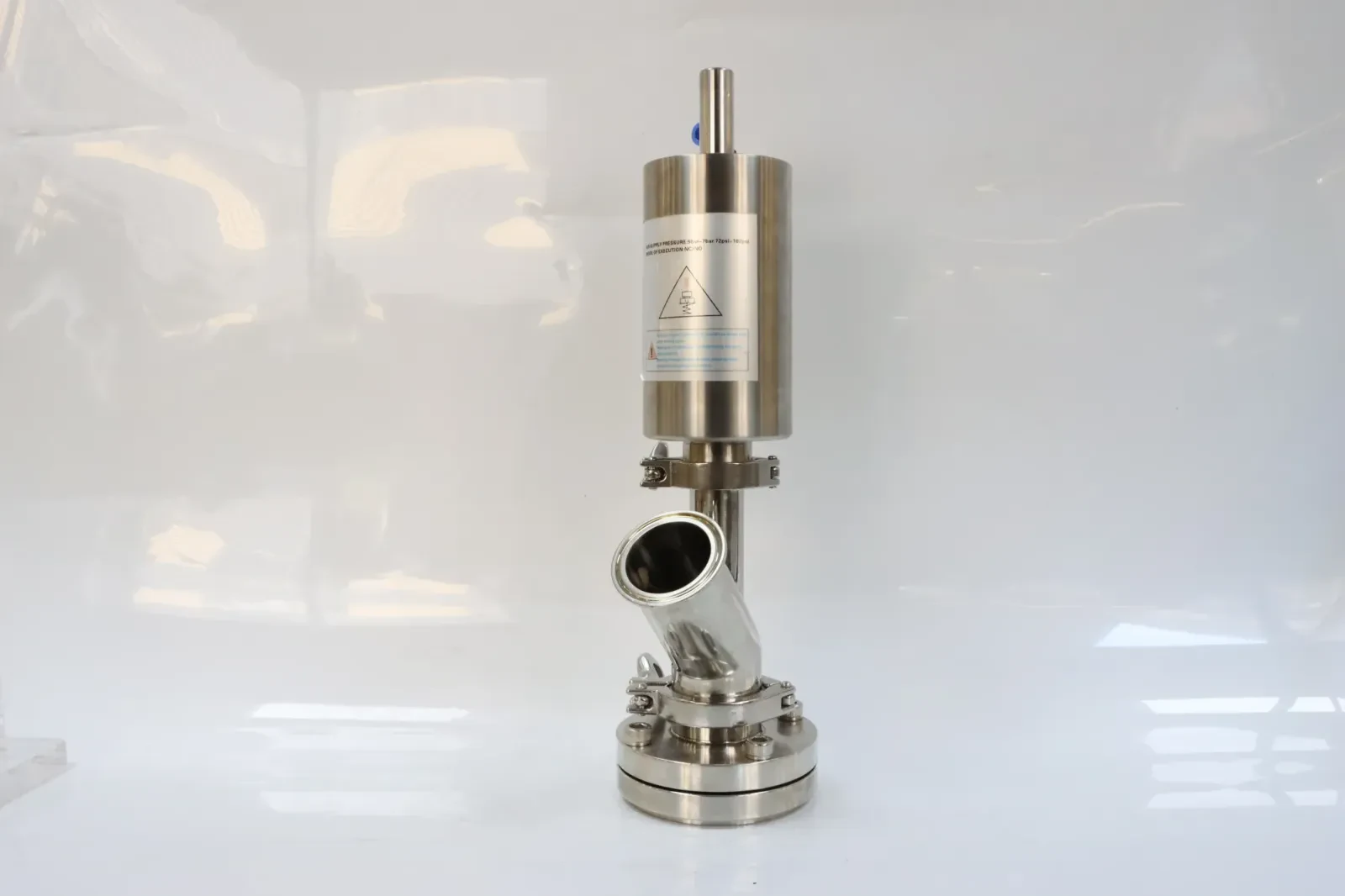 Stainless steel pharmaceutical Y-type sanitary tank bottom valve — 6/6