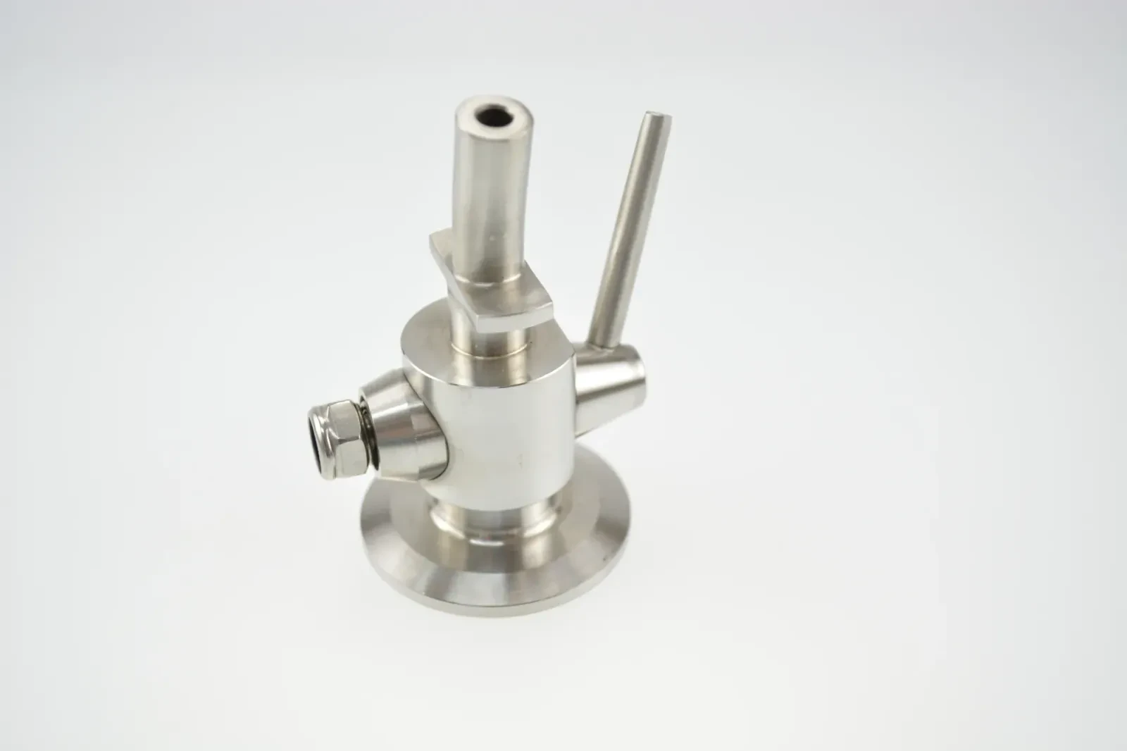 Stainless steel food-grade beer sampling valve — 2/4