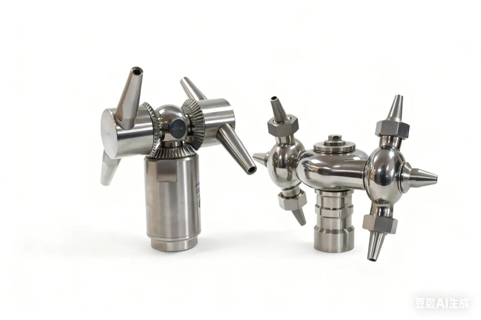 Stainless steel tank with rotating horn-shaped cleaning ball — 5/6