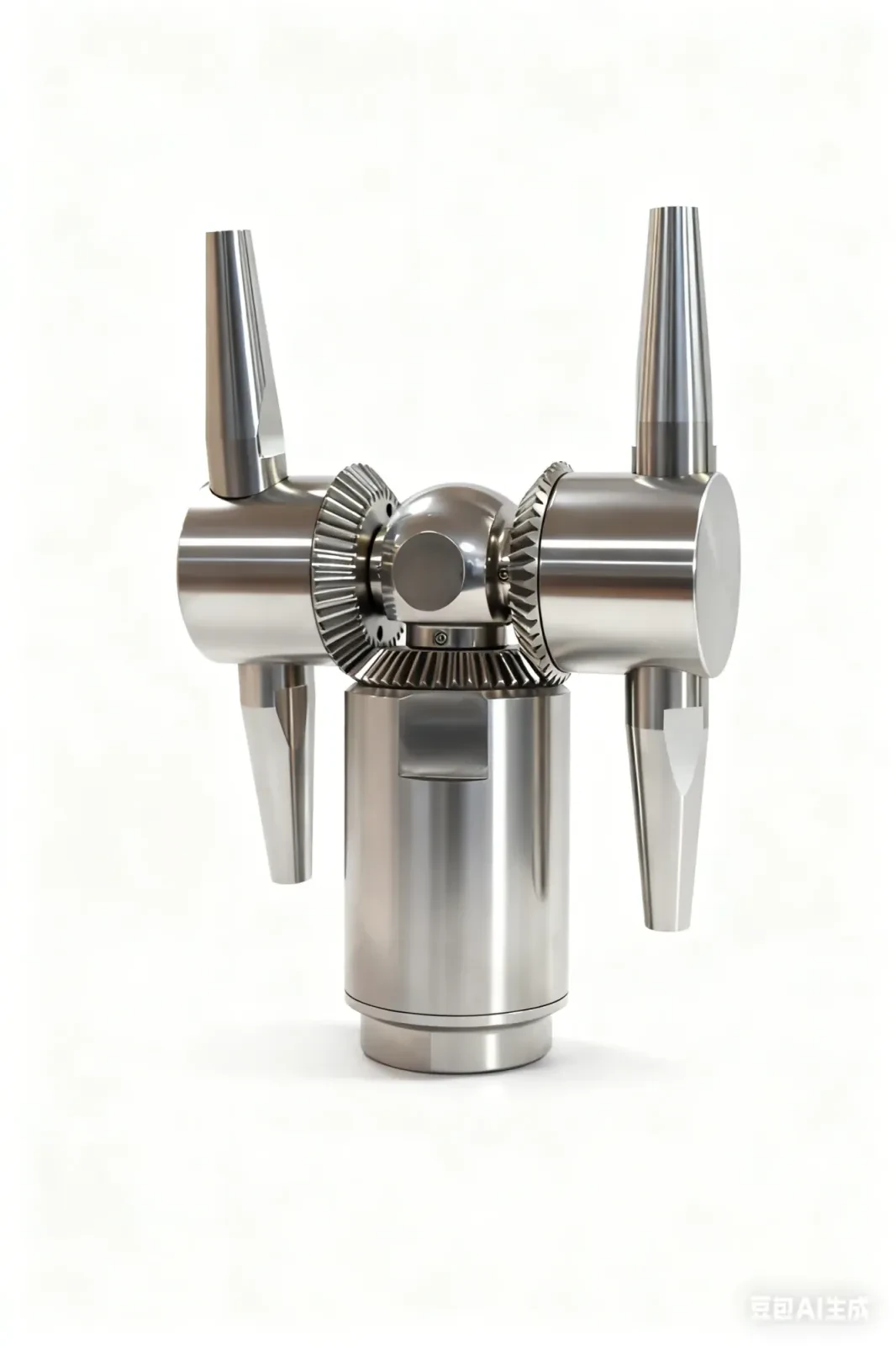 Stainless steel sanitary 360-degree rotating tank cleaning nozzle — 3/5