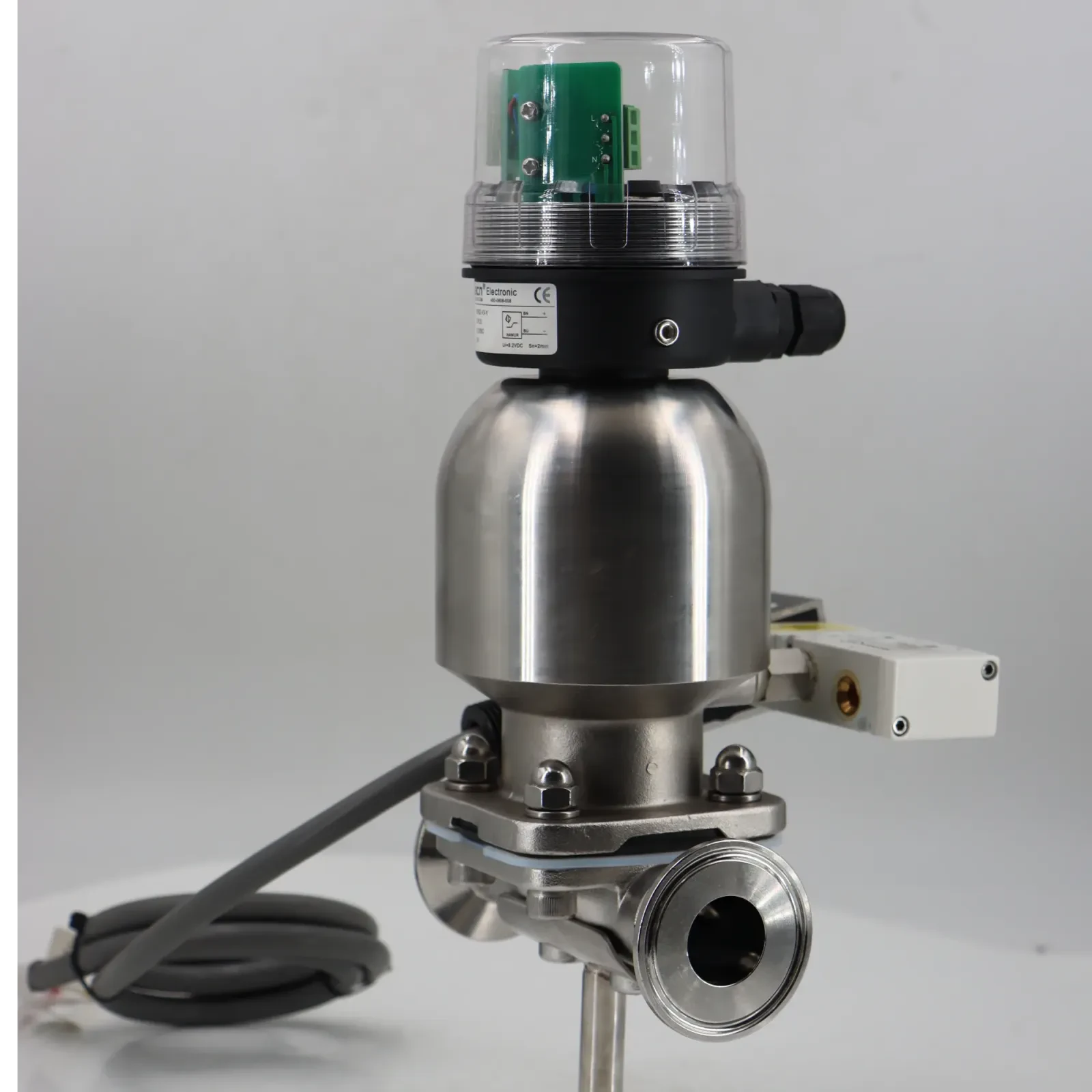 Stainless steel sanitary ptfe lined rubber pneumatic diaphragm valve — 4/6