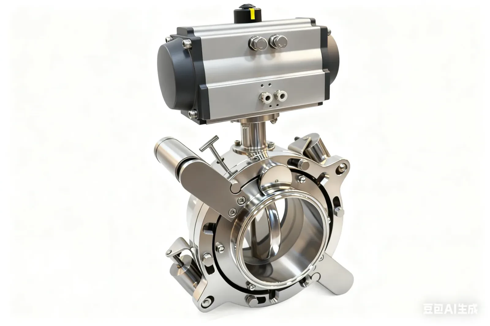 Stainless Steel Sanitary Pneumatic Split Rotary Butterfly Valve — 2/6