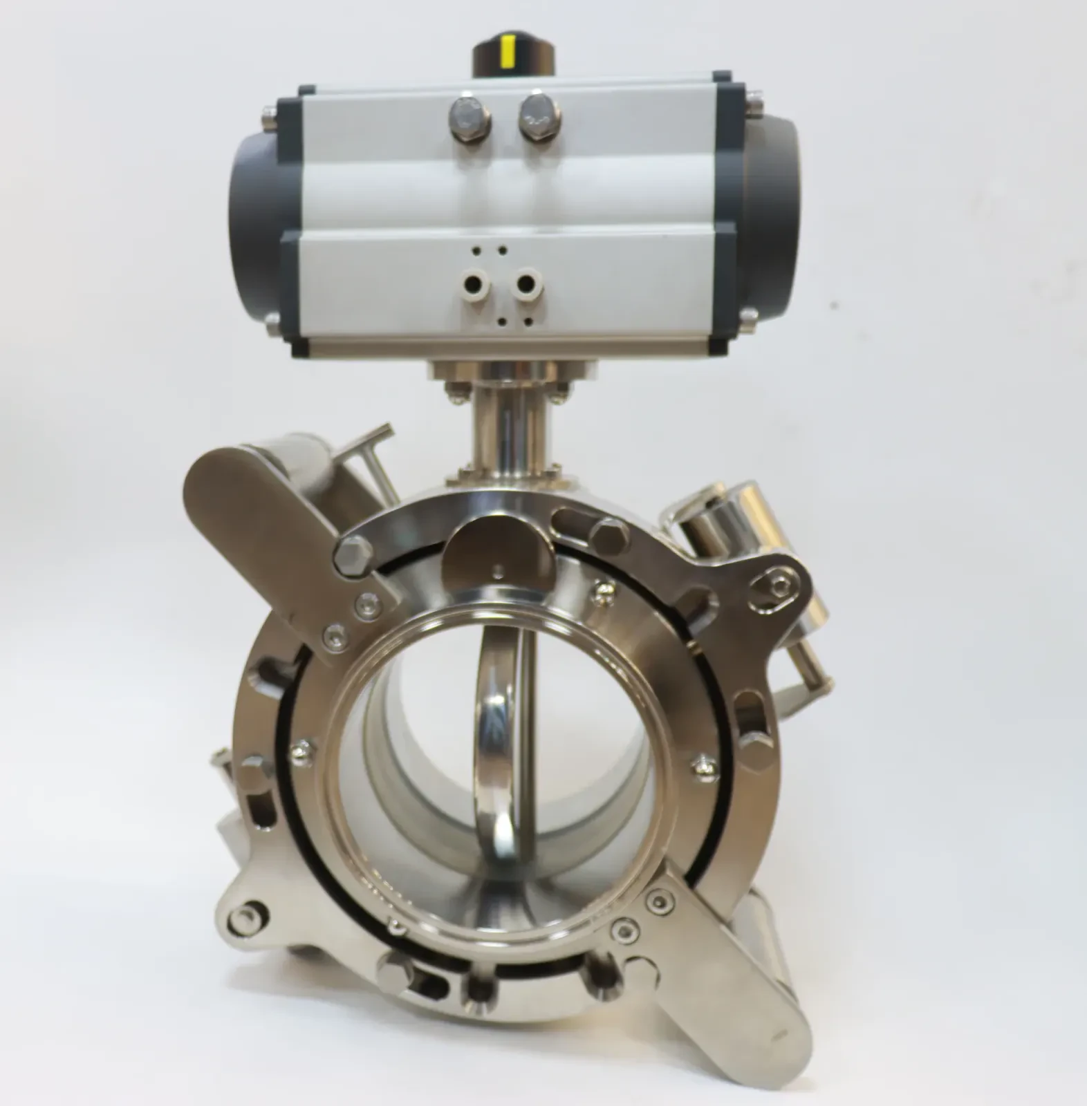 Stainless Steel Sanitary Pneumatic Split Rotary Butterfly Valve — 3/6