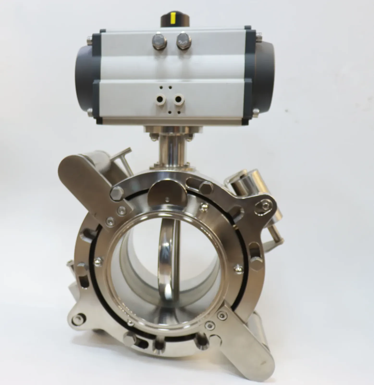 Stainless Steel Sanitary Pneumatic Split Rotary Butterfly Valve — 4/6