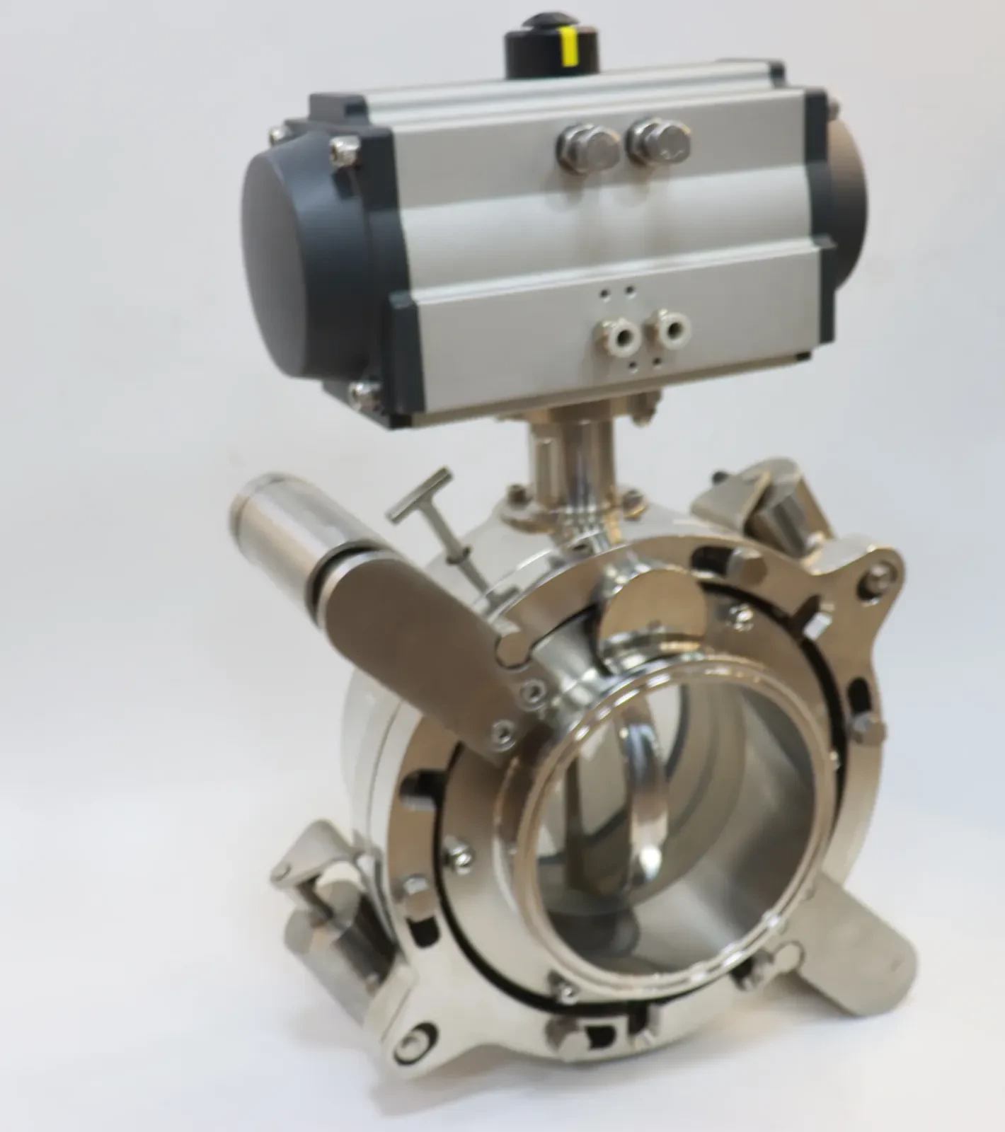 Stainless Steel Sanitary Pneumatic Split Rotary Butterfly Valve — 5/6