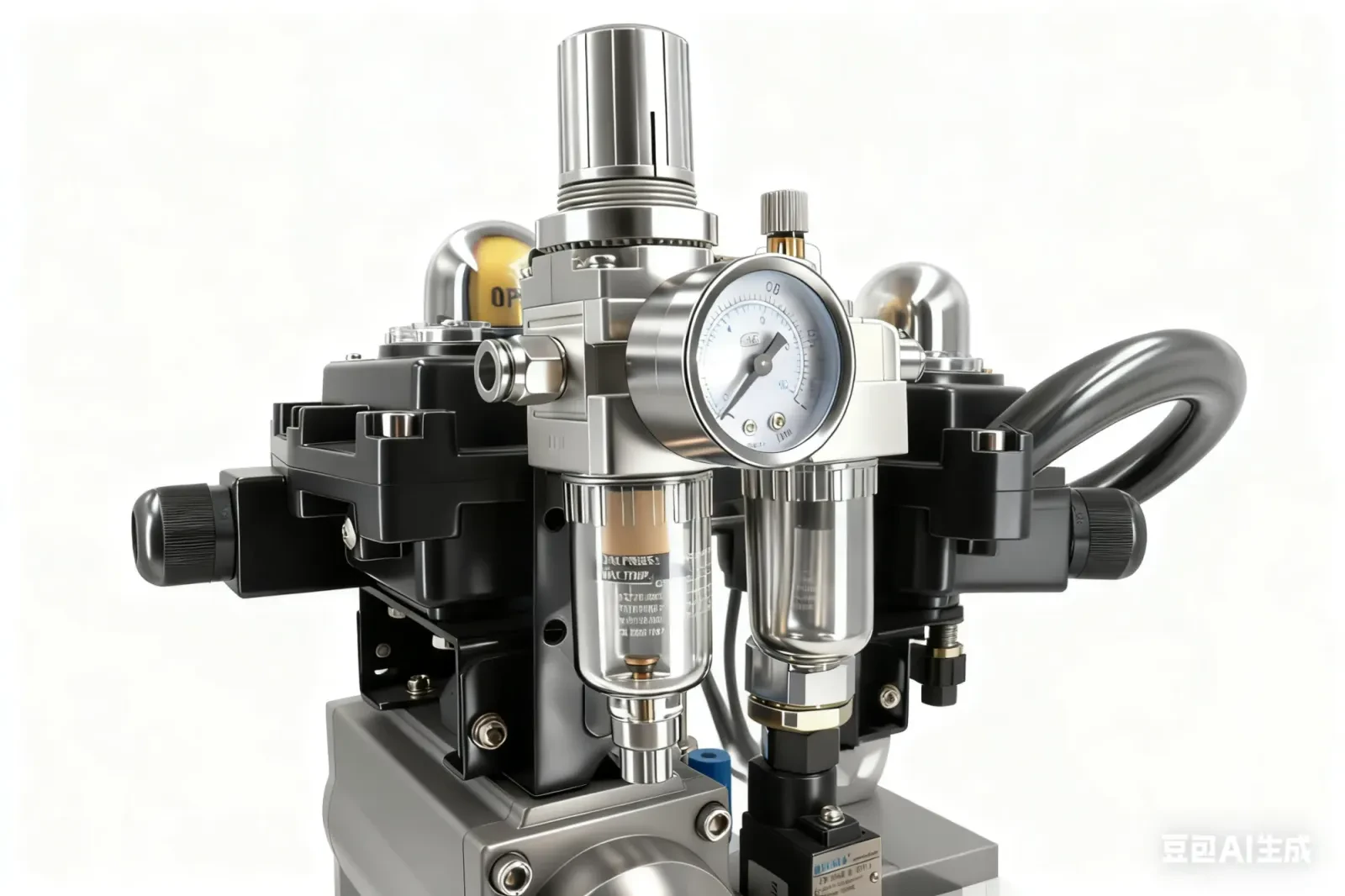 316 Stainless Steel Sanitary Pneumatic Three-Piece Quick-Installation Ball Valve — 5/6