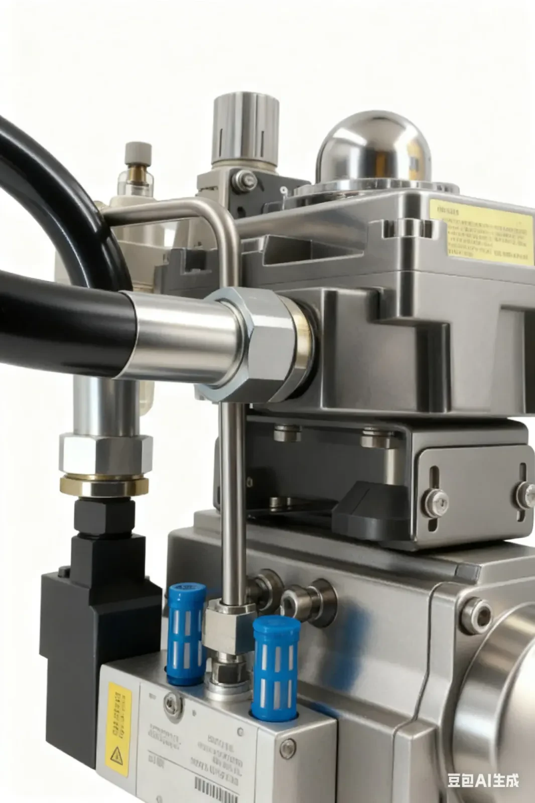 316 Stainless Steel Sanitary Pneumatic Three-Piece Quick-Installation Ball Valve — 6/6