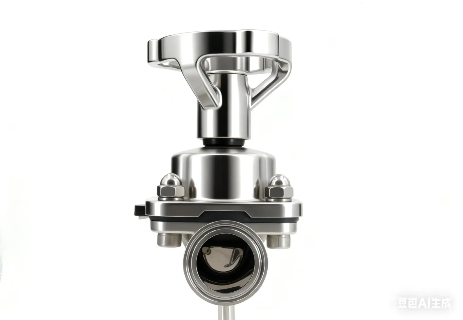 Stainless Steel Sanitary Manual Fluoropolymer-lined Diaphragm Valve — 2/6