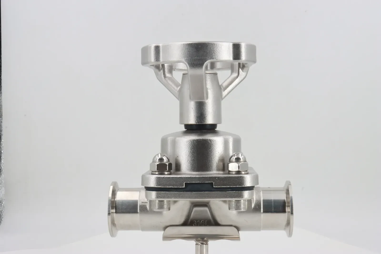 Stainless Steel Sanitary Manual Fluoropolymer-lined Diaphragm Valve — 5/6