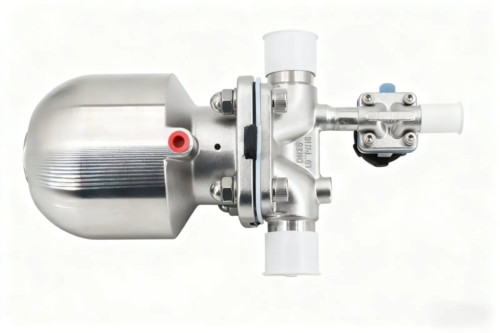 Stainless Steel Sanitary Pneumatic Straight-through Quick-install Diaphragm Valve — 4/6