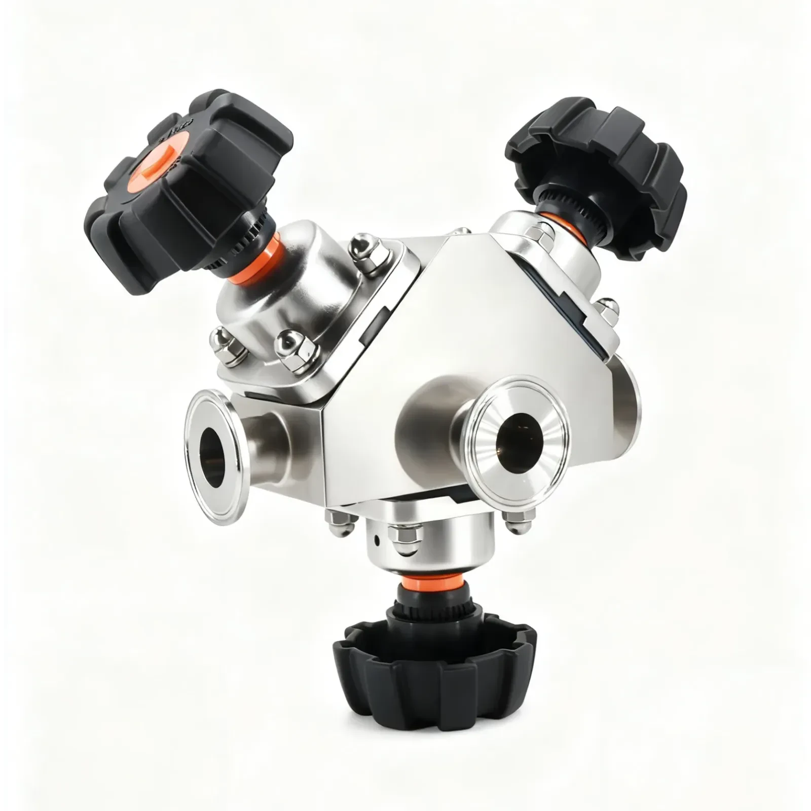 316L Sanitary Grade Multi-channel Biopharmaceutical Manual Diaphragm Valve — 2/6