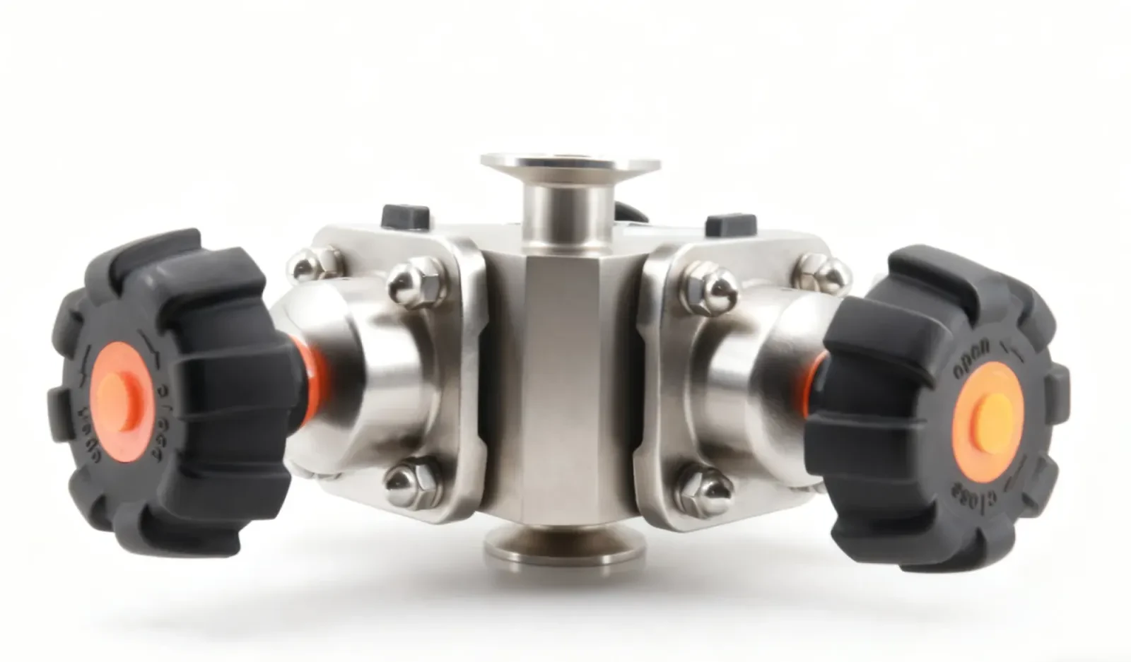 316L Sanitary Grade Multi-channel Biopharmaceutical Manual Diaphragm Valve — 4/6