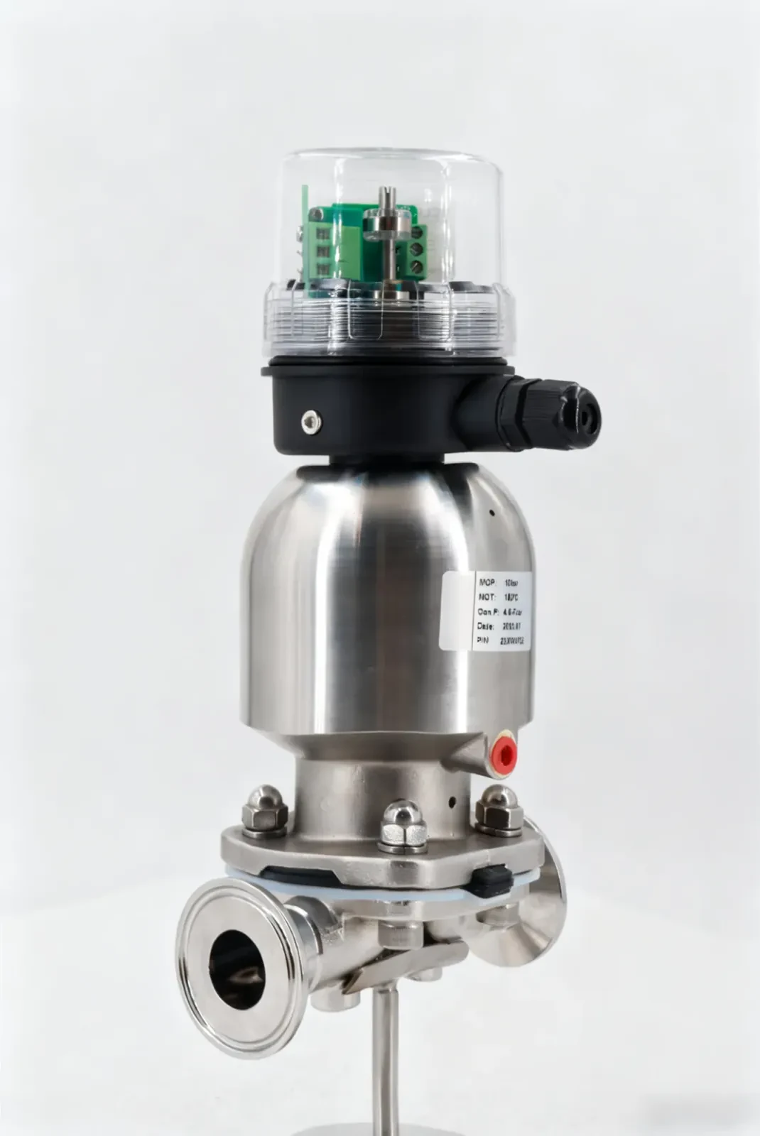 Stainless steel pneumatic quick-installation welded threaded diaphragm valve — 3/6