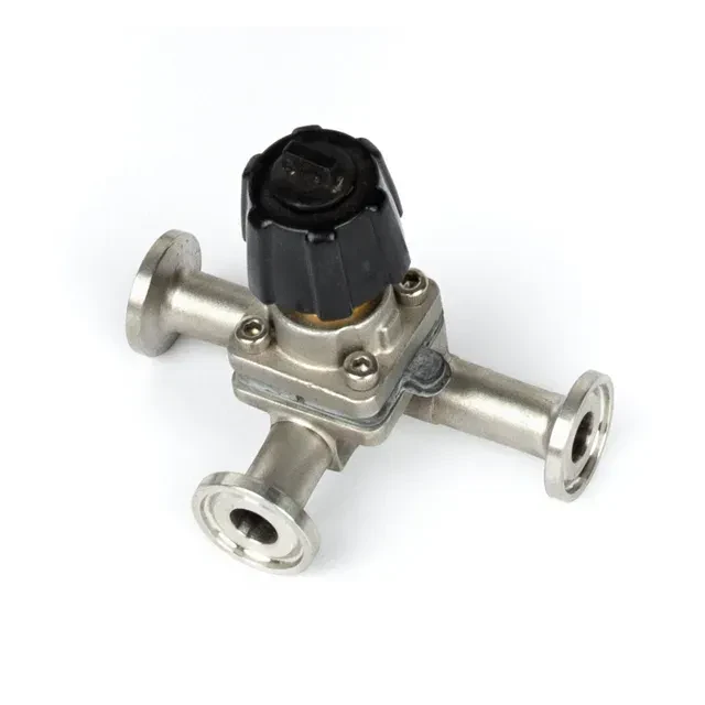 Stainless steel pneumatic quick-installation welded threaded diaphragm valve — 6/6