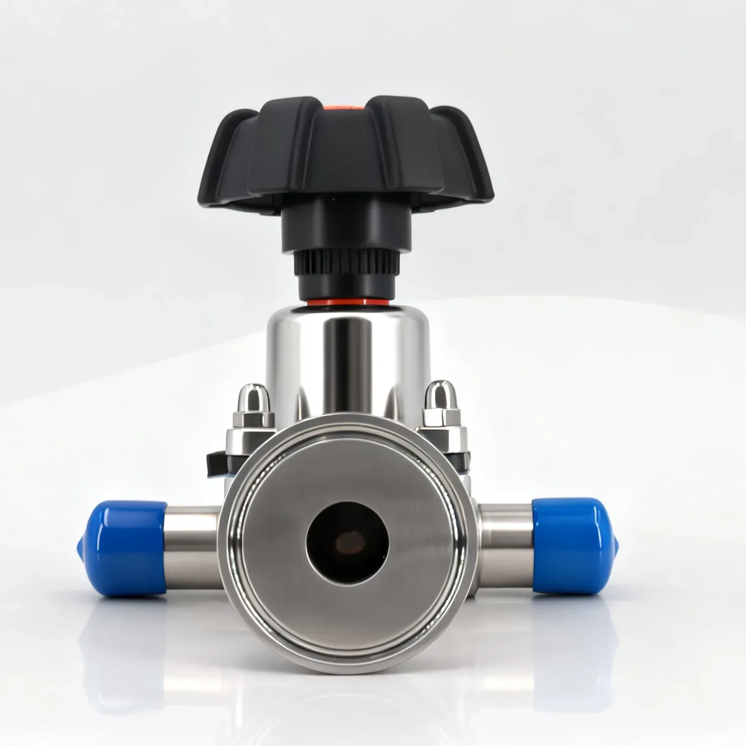 Sanitary Stainless Steel Manual Welded rubber Diaphragm Valve — 2/6