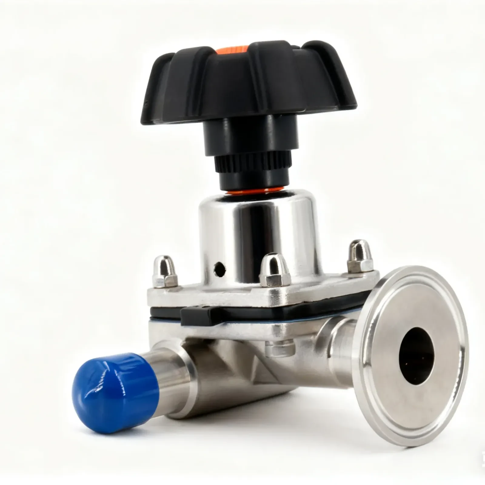 Sanitary Stainless Steel Manual Welded rubber Diaphragm Valve — 3/6