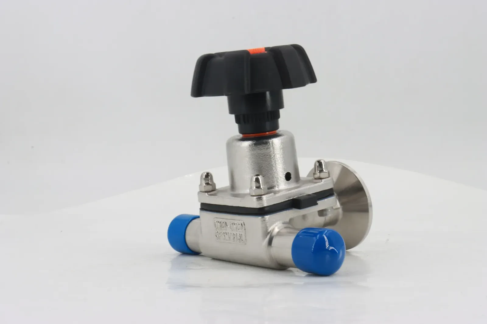 Sanitary Stainless Steel Manual Welded rubber Diaphragm Valve — 5/6