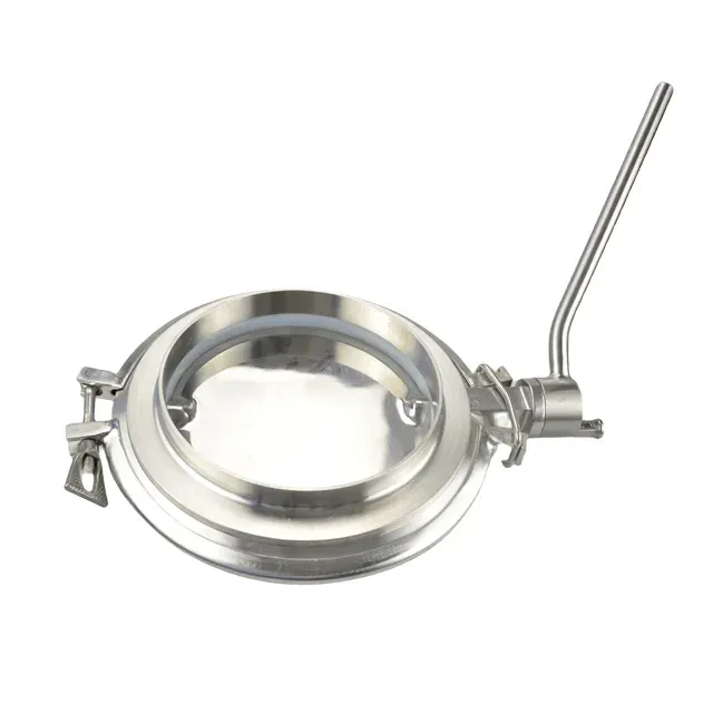High-purity sanitary stainless steel manual powder butterfly valve — 5/6