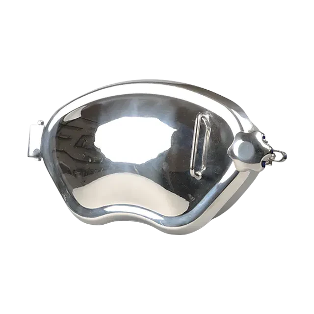 DN600 Stainless Steel Hygienic Side Swing Opening Tank Hatch Manhole with Peripheral Closing — 5/6
