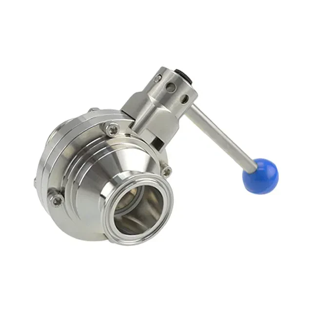 Stainless Steel Sanitary Manual Butterfly Ball Valve With Lever Handle — 6/6